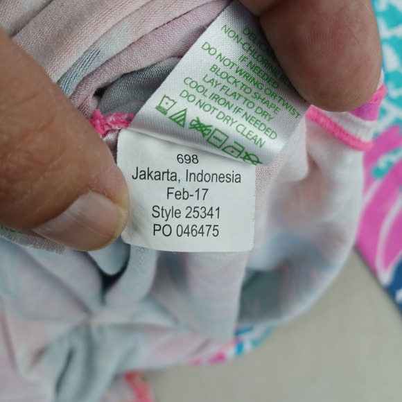 Lilly Pulitzer Riley Small Womens Cover Up Dress Hooded Pockets 17x31 - Picture 12 of 15